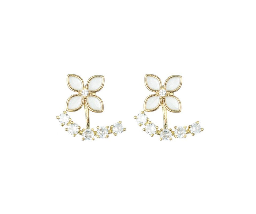 Crystal Floral Earrings