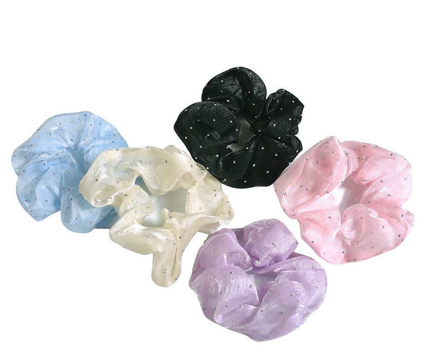 Glitter Dot Scrunchie - pack of 10pcs