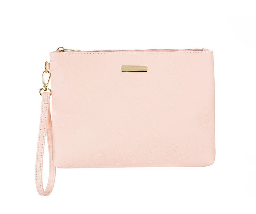 Pink Flat Clutch Bag